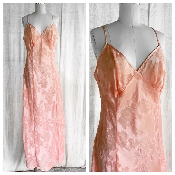 Victoria's Secret Other - Vintage 80s VS Gold Label Slip Maxi Dress m0838